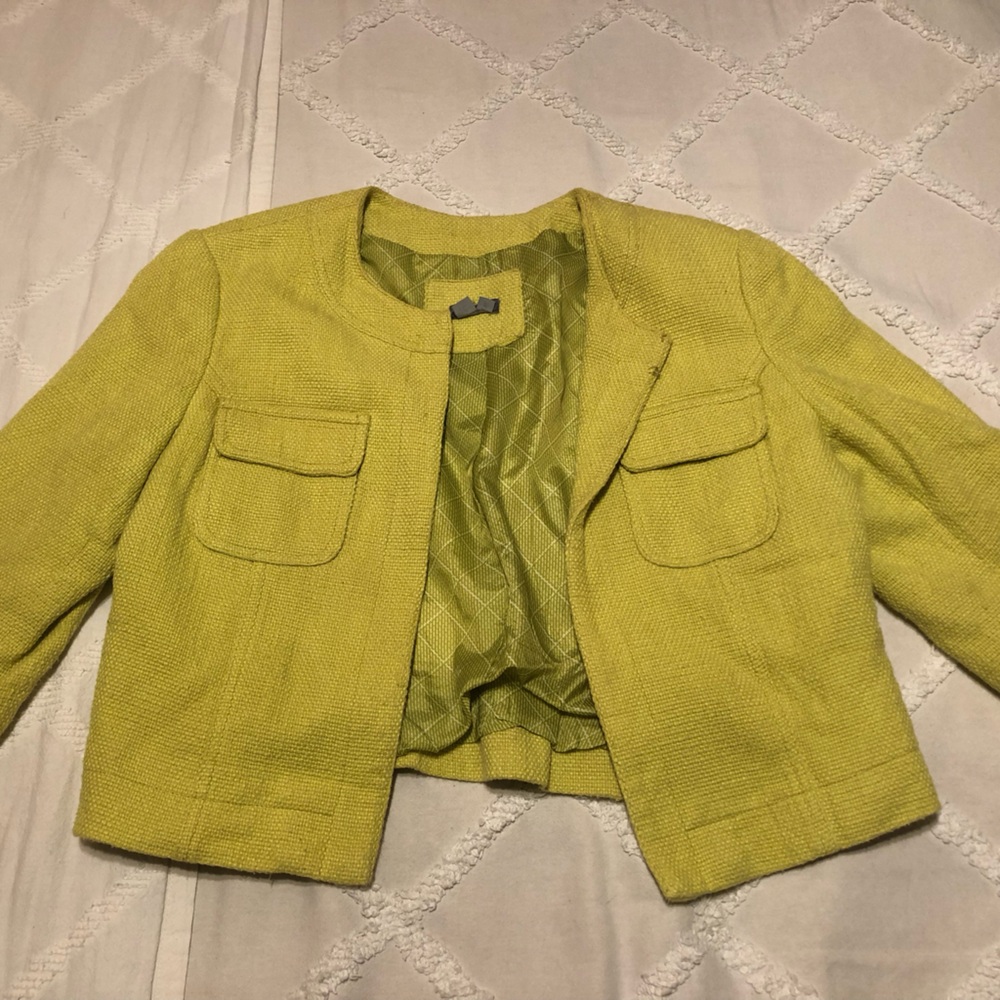 Anthracite Cropped Blazer Jacket